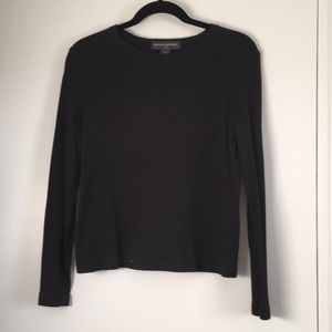 Banana Republic long sleeve black tee, Sz M